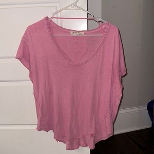 We the free pink short sleeve tshirt